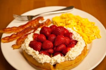 The Dunes Restaurant Nags Head, Belgian Waffle Platter